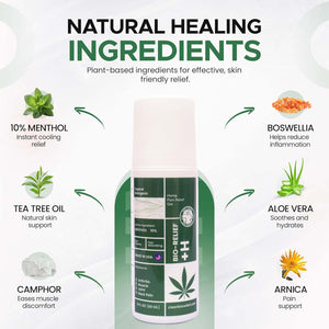 Bio-Relief +H Hemp Pain Relief Roll On