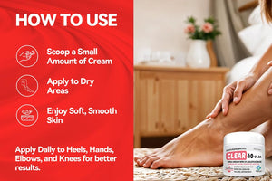 CLEAR Urea Cream 40 (4oz) – Intensive Skin Repair