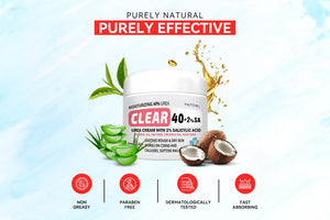 CLEAR Urea Cream 40 (4oz) – Intensive Skin Repair