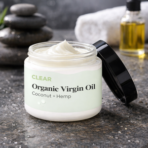 Clear Organic Virgin Oil – Coconut & Hemp
