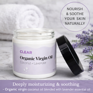 Clear Organic Virgin Oil – Coconut & Lavender