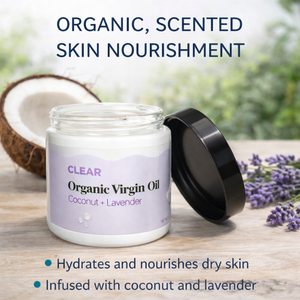 Clear Organic Virgin Oil – Coconut & Lavender