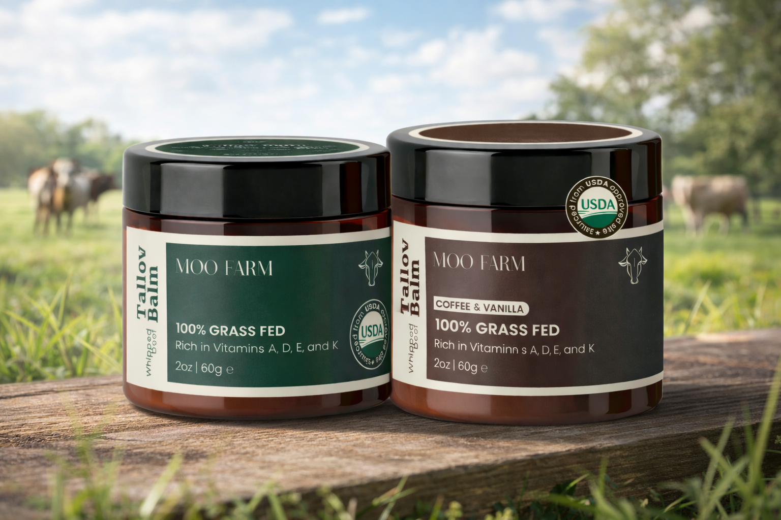 Tallow skin care products for deep nourishment and hydration