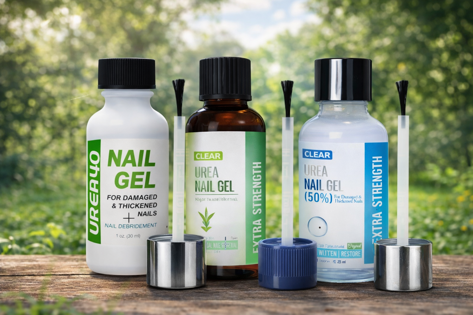 Nail care products designed to strengthen and protect nails