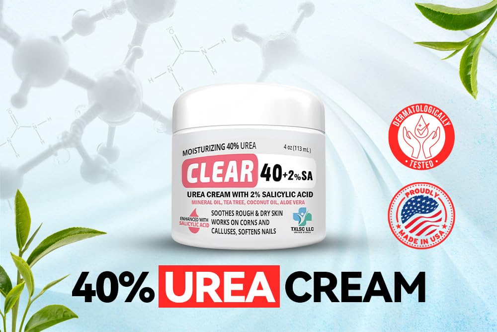 CLEAR Urea Cream 40 (4oz) – Intensive Skin Repair