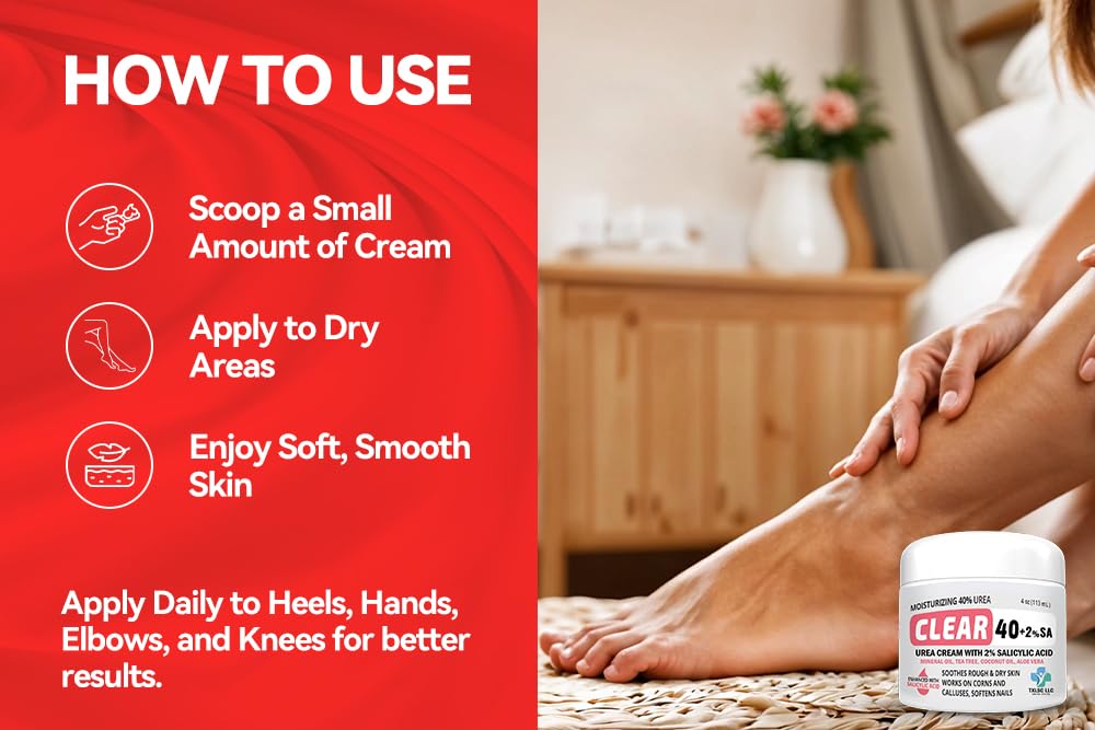 CLEAR Urea Cream 40 (4oz) – Intensive Skin Repair