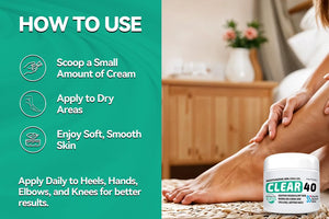 CLEAR 40, 40% Urea Gel, 4 oz