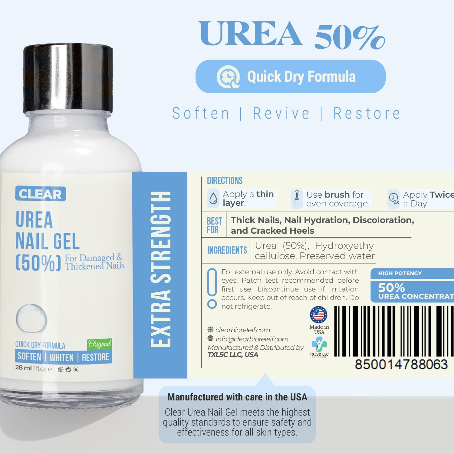 Urea 50% Nail Gel