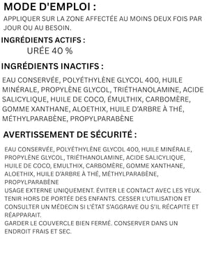 CLEAR Urea Cream 40 (4oz) – Intensive Skin Repair