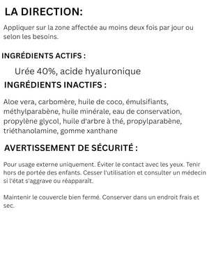 CLEAR 40 HA, 40% Urea Gel, 1% Hyaluronic Acid, 8 oz