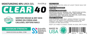 Clear 40, 40% Urea Gel (8 oz)