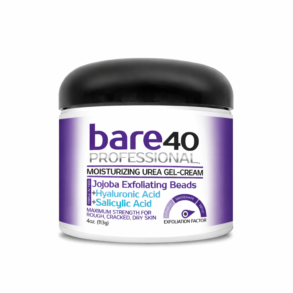 Jar of bare40 Professional moisturizing urea gel-cream 
