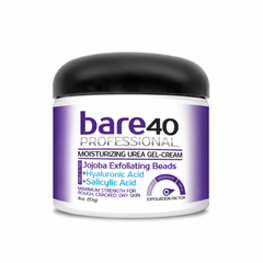 Jar of bare40 Professional moisturizing urea gel-cream 