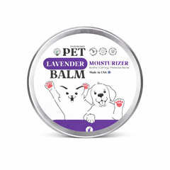 Pet lavender moisturizer balm container with cartoon dogs 