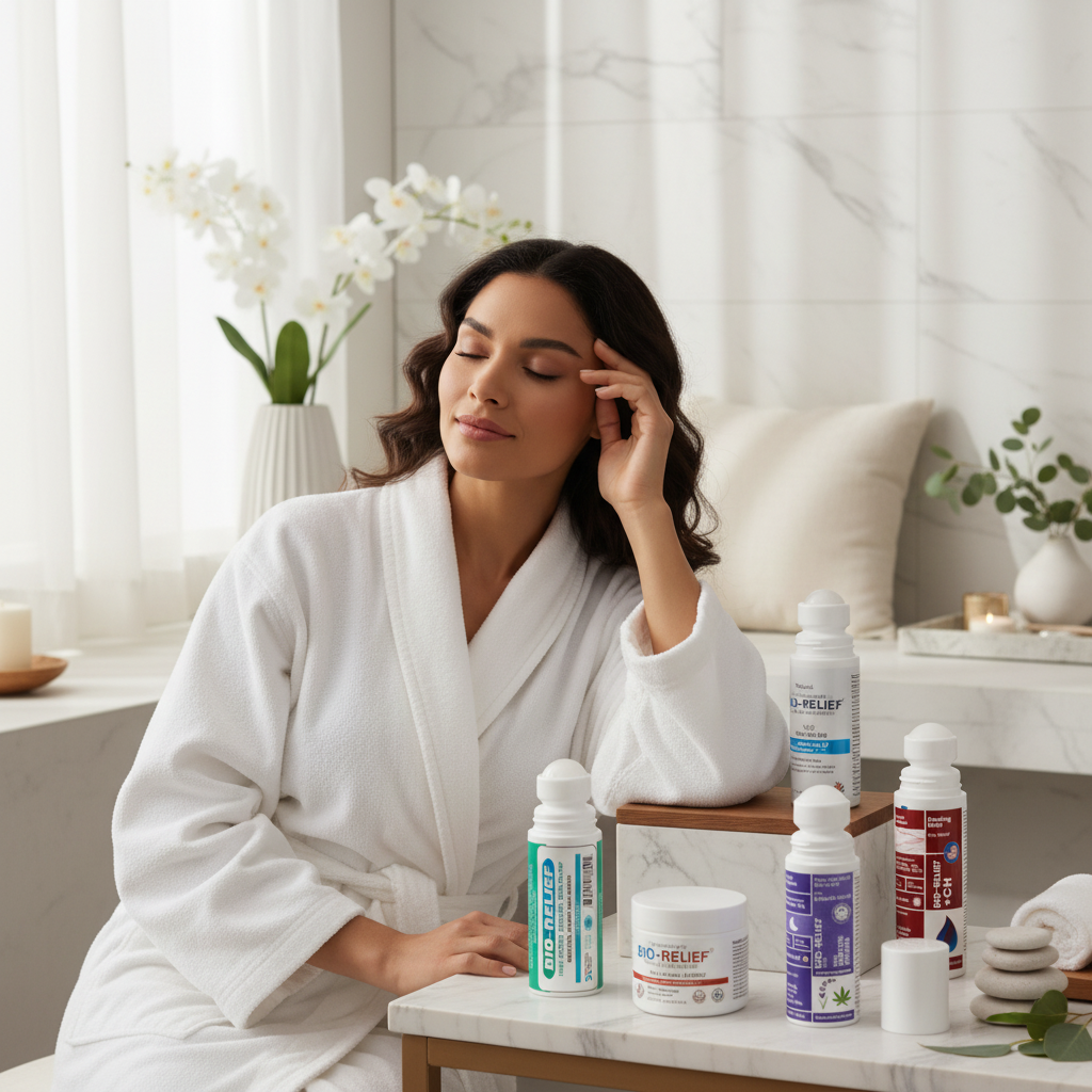 add my pain relief products in background