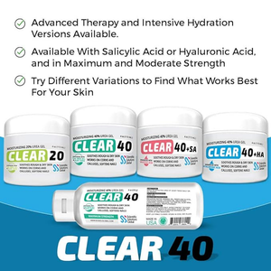 Clear 40% Urea Gel with Hyaluronic Acid for Rough & Dry Skin