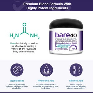 Bare40 Professional Moisturizing Urea Gel-Cream